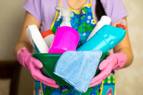 Professional after builders cleaning in a newly renovated room