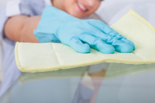 Dust and debris being removed from upholstered furniture