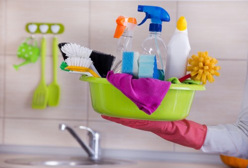 Airbnb cleaning service preparing a rental bedroom for guests