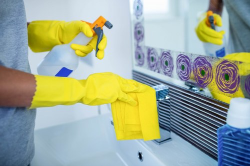 Stain treatment during professional mattress cleaning