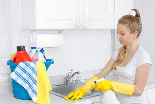 Different upholstery fabrics and cleaning tools for sofas